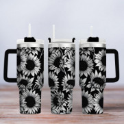 Tumbler mit Gravur - Motiv Sunflowers