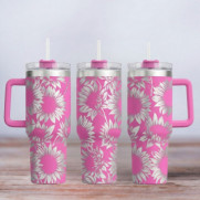 Tumbler mit Gravur - Motiv Sunflowers