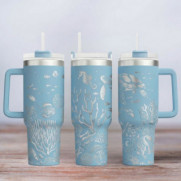 Tumbler mit Gravur - Motiv Unter dem Meer