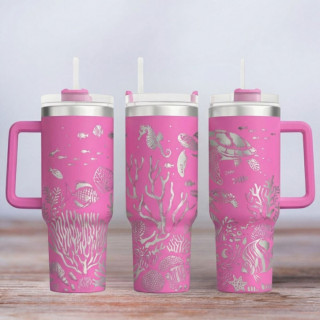 Tumbler mit Gravur - Motiv Unter dem Meer