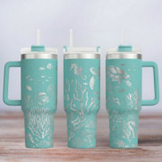 Tumbler mit Gravur - Motiv Unter dem Meer