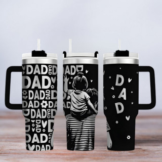 Tumbler mit Gravur - Motiv Dad