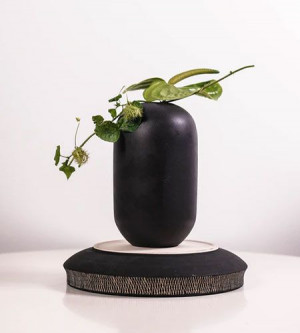 An outdoor fireplace to heat the outdoor space